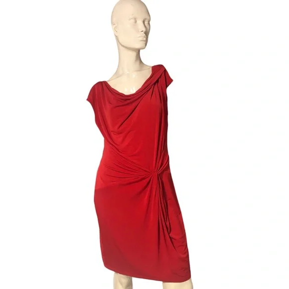 red michael kors dress $2390 Michael Kors Collection Women's Red Cutout One-Shoulder Gown Dress Size 12